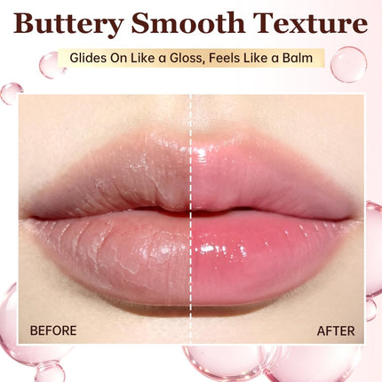 Tinted Color Changing Lip Balm with Vitamin E Hydrating Moisturizer for Dry Lips