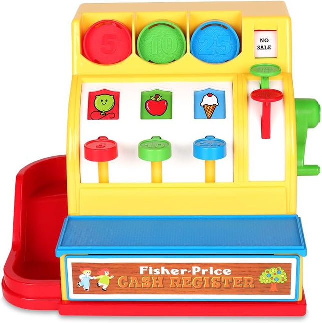 Fisher Price Retro Cash Register Classic Preschool Toy for Kids Ages 2+