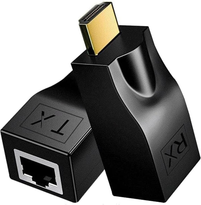 4K HDMI to RJ45 Extender – HDMI Over Ethernet Cat6/7/8, 1080P, 98FT