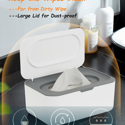 Baby & Adult Wipe Dispenser – Seposeve, Keeps Wipes Clean, Grey
