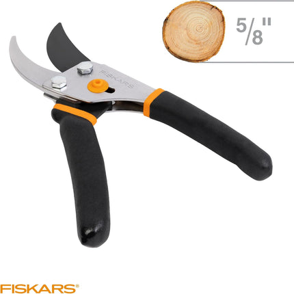 Bypass Pruning Shears – 5/8" Cut Capacity, Rust-Resistant Steel Blade