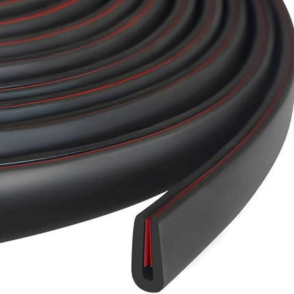 10Ft EPDM Rubber Edge Trim Seal Black Self Adhesive U Channel Metal Edge Protector