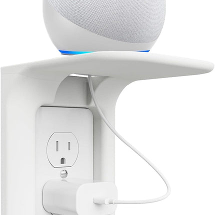 Outlet Shelf Wall Bathroom Shelf – Smart Home Décor for Google Home & Echo
