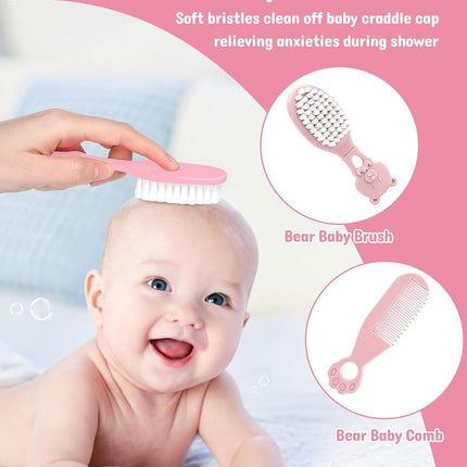 Baby Grooming Kit, Newborn Care Essentials, Nail, Hair, Nasal & Temperature Tools, Travel Ready