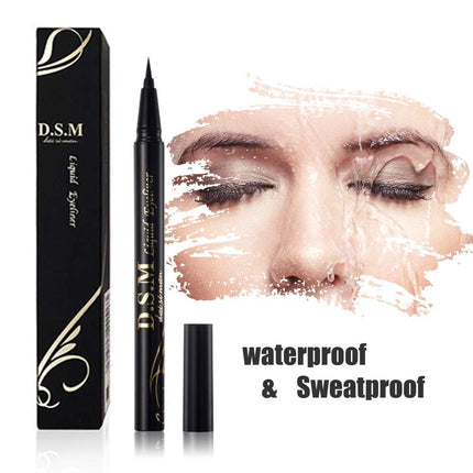 2PCS Waterproof Liquid Eyeliner Pens, Long-Lasting Smudge-Proof Black Precision Liner
