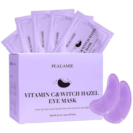 30 Pairs Vitamin C Under Eye Patches for Dark Circles & Puffiness Treatment