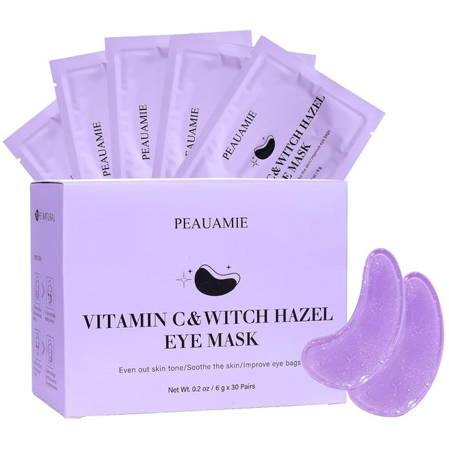 30 Pairs Vitamin C Under Eye Patches for Dark Circles & Puffiness Treatment