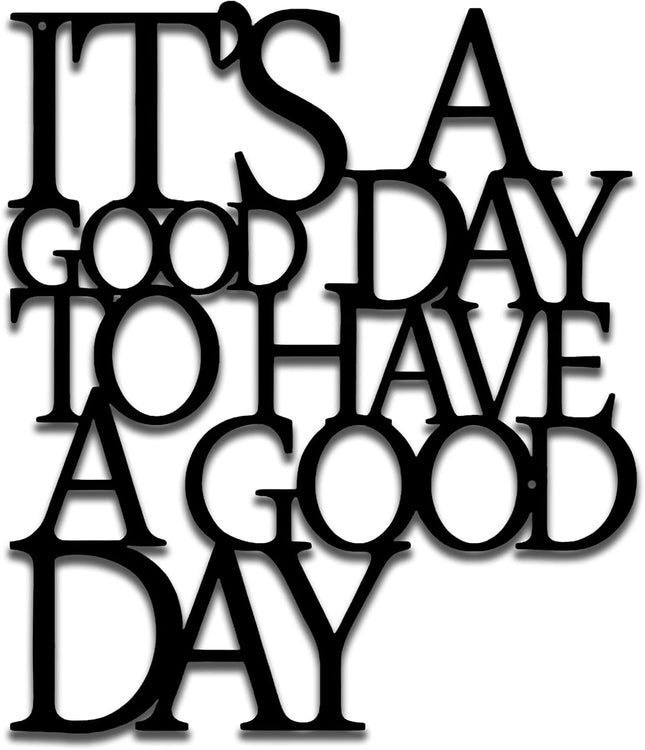 Motivational Metal Wall Art, 12.6x11 Inch Inspirational Quote Sign for Home and Office
