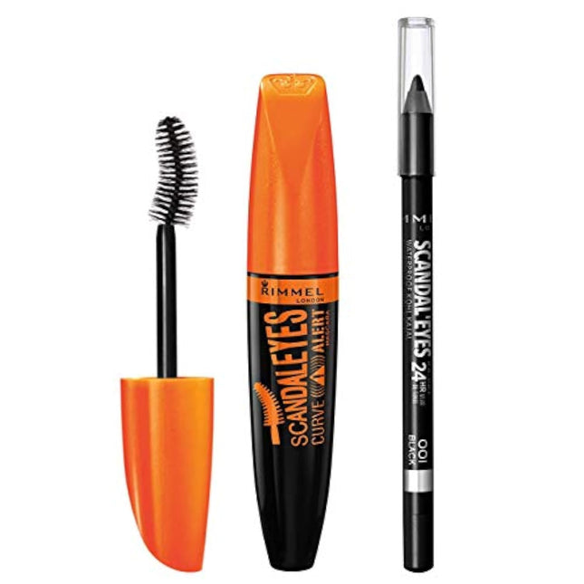 ScandalEyes Mascara & Waterproof Kohl Kajal Liner Combo Set for Bold Eyes