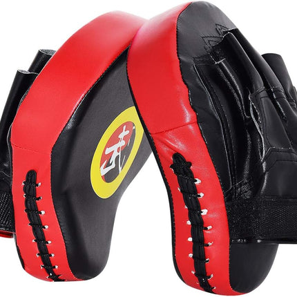 2PCS Curved Boxing Punching Mitts Training Pads for MMA Muay Thai
