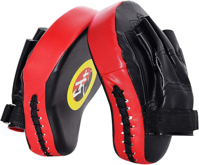 2PCS Curved Boxing Punching Mitts Training Pads for MMA Muay Thai