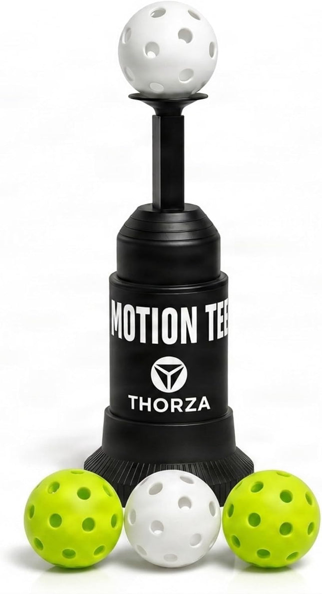 Thorza Motion Tee Popper Baseball Training System with 4 Balls for Solo Batting Practice