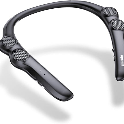 Wearable Neckband Bluetooth Speaker, Ultra-Light 78g, Built-in Mic