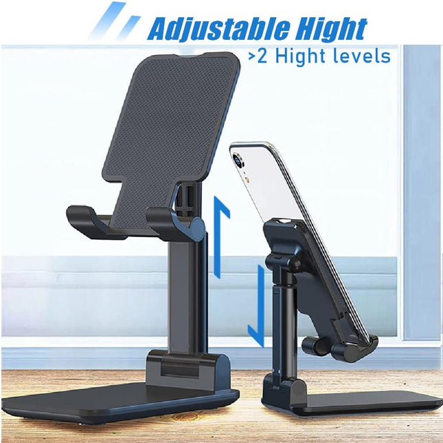 Desk Phone Holder MT-6 – Silicone Mat, Foldable & Adjustable for Devices