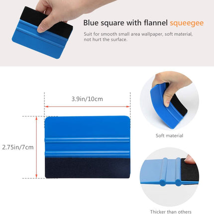 Car Window Tint Tools Kit – 9PCS Automotive Glass Film Squeegees & Scrapers