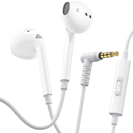 Wired Earbuds with Microphone – ZENITH 3.5mm Jack for Phones, Computers & Kids