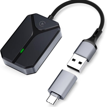 Wireless CarPlay Adapter for iPhone, USB-C Dongle, 5.8GHz WiFi, Bluetooth 5.3