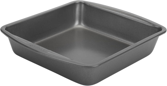 Everyday 8in Nonstick Steel Square Baking Pan Gray Cake Brownie Bakeware