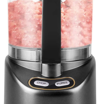 Compact 2-Cup Food Processor 200W for Mincing, Grinding and Pureeing