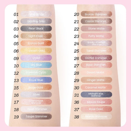 6Pcs Waterproof Cream Eyeshadow Sticks, Shimmer Eye Makeup Set, Pigmented & Long-Lasting