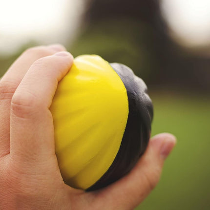 3-Pack 5" Mini Foam Footballs for Kids, Soft Easy-Grip Balls, Red Yellow Blue