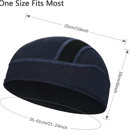 Skull Cap Helmet Liner – Cooling Mesh Beanie for Cycling & Running