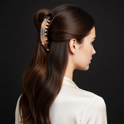 18PCS Banana Hair Clips, Classic Ponytail Comb Clips, Assorted Hair Styling Accessories
