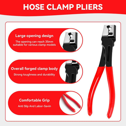 4-Piece Automotive Disconnect Pliers Kit, High-Carbon Steel with Storage Box