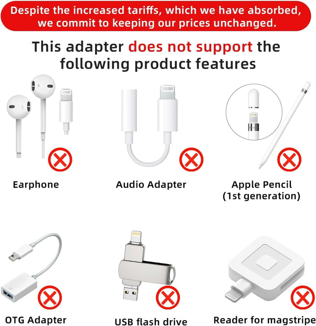 4-Pack Lightning to USB-C Adapter for iPhone 15/16/17 Pro – Fast Charging