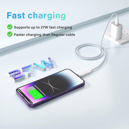 4 Pack USB C to Lightning Adapter MFi Certified Fast Charging for iPhone