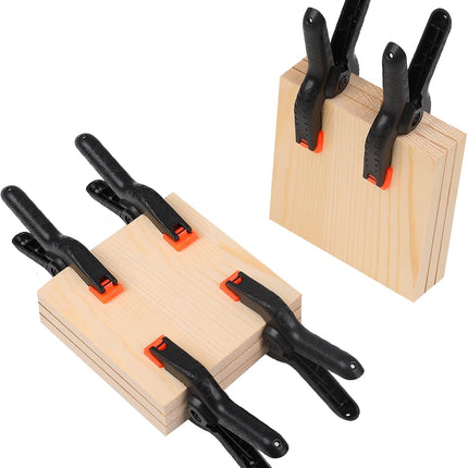 12-Pack 3.5” Plastic Spring Clamps – Heavy Duty Clips for Crafts & Wood