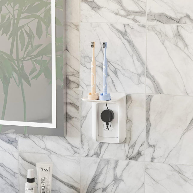 Outlet Shelf Wall Holder – Bathroom & Home Organizer, Holds Up to 10lbs