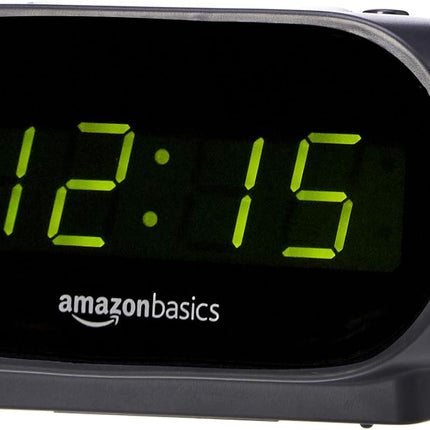 LED Digital Alarm Clock 4.5x3.5x2.4" – Nightlight, Snooze, Battery Backup