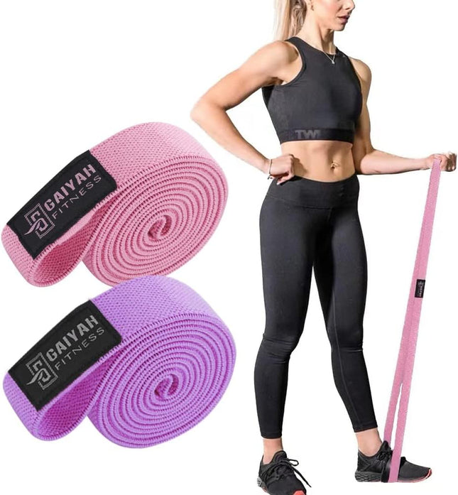 Long Fabric Resistance Bands – Stretch Bands for Workout & Physical Therapy
