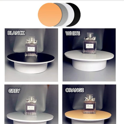360° Electric Turntable Display – 7.87" Diameter Product Photography Stand