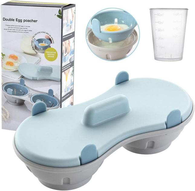 Egg Poacher for Microwave – Steam Poached Eggs, Easy Clean & Kitchen Gadget
