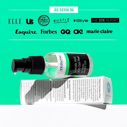 Glycolic Acid 30% Face Peel – At-Home Chemical Exfoliator with Retinol