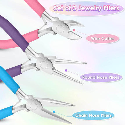 Jewelry Making Pliers Set – Shynek Tools for Wire Wrapping, Beading & Repair