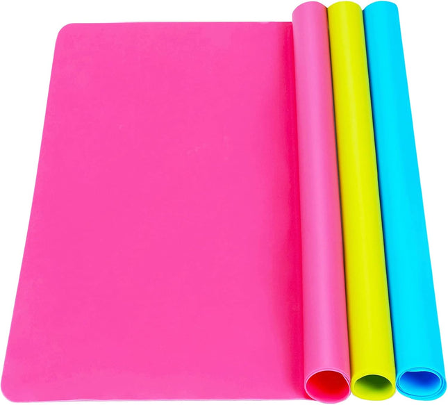 3PCS Silicone Craft Mats – Large Sheets for Jewelry Casting & DIY Crafts