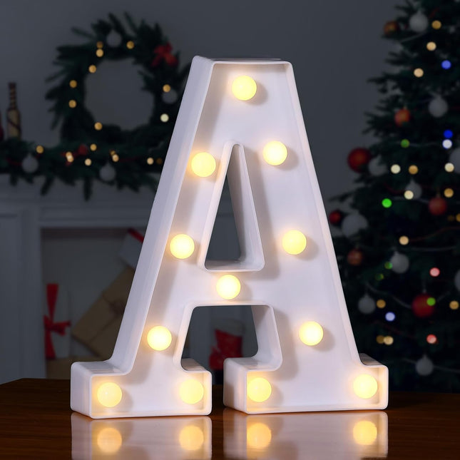 LED Marquee Letter "A" – Light Up Sign for Birthday, Wedding & Holiday Decoration