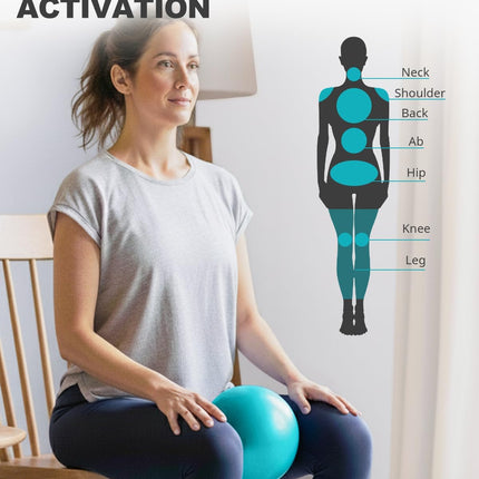 9-Inch Pilates Ball – Small Exercise Ball for Yoga, Core & Physical Therapy