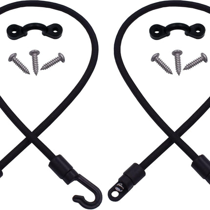 2-Pack Rod Tamer Straps – 18” Deck & Gunwale Mount Hold-Down Straps