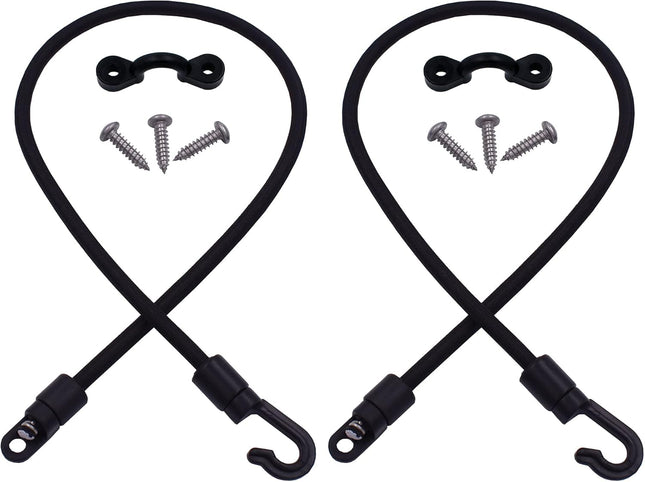 2-Pack Rod Tamer Straps – 18” Deck & Gunwale Mount Hold-Down Straps