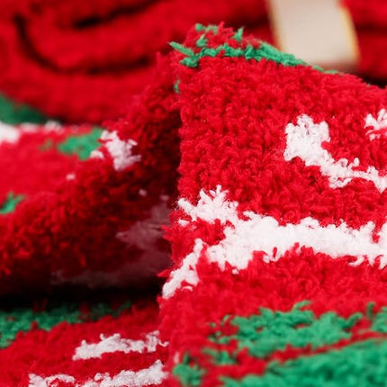 Christmas Fuzzy Socks for Women – Warm & Cozy Slipper Socks Holiday Gift