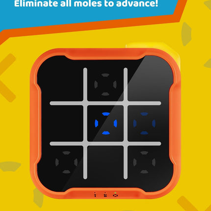 Handheld Electronic Tic Tac Toe 4-in-1 Brain Memory Puzzle Game Orange