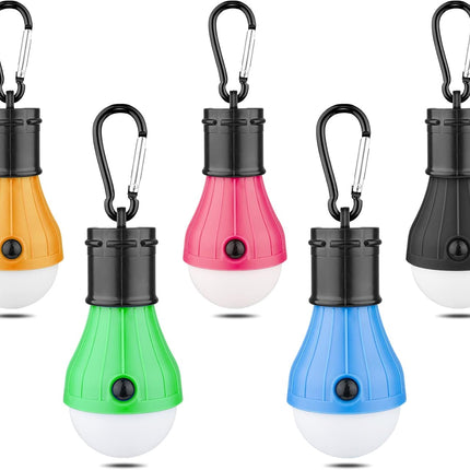 LED Camping Tent Lantern 5 Pack Waterproof Emergency Lights with Hooks