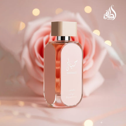 Lattafa Hayaati Florence Women’s Eau de Parfum 3.4 oz Floral Fruity Gourmand Perfume