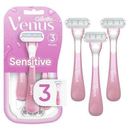 Sensitive Women’s Disposable Razors – 3 Pack Single Package