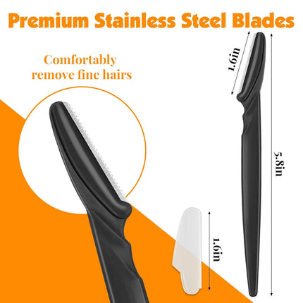 88-Pc Eyebrow & Face Razors – Dermaplane Shaver Set with Storage Jar
