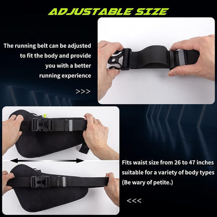 Waterproof Hydration Waist Pack with Bottle Holder, Adjustable Running Fanny Pack